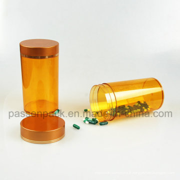 Bouteille de médicament pour animaux de compagnie pour l&#39;emballage d&#39;huile de poisson Amber Injection (PPC-PETM-017)